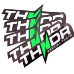 "THNDR" sticker