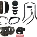 OMLIJSTING SET MAT ZWART VESPA SPRINT  SIER COMPL
