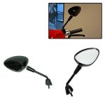 SPIEGELSET KORT VESPA SPRINT GLANS ZWART E-KEUR