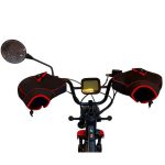 HANDMOFSET UNIVERSEEL SPORT ZWART/ROOD