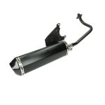 UITLAAT PIAGGIO ZIP 4T EURO2 (MOD AKRAPOVIC) ZWART
