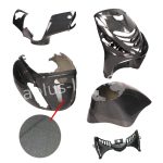PLAATSET PIAGGIO ZIP SP 5 DELIG PSYCHEDELIC ZWART